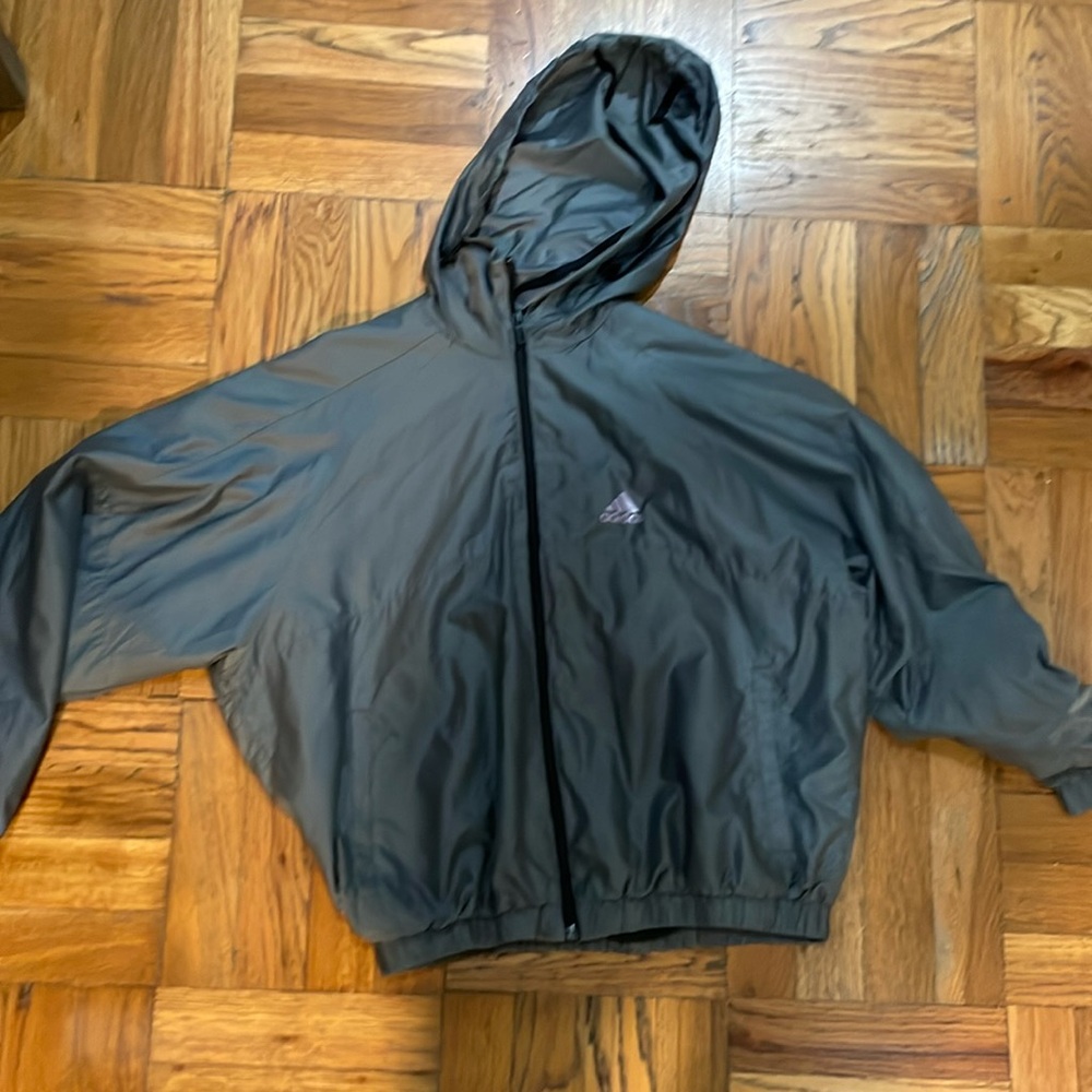 Grey Adidas windbreaker size XS